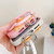 For iPhone 14 Wave Edge Big Duck Silicone Phone Case with Wristband(Black)