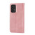 For Samsung Galaxy A52 4G / 5G Cubic Grid Calf Texture Magnetic Closure Leather Phone Case(Rose Gold)