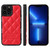 For iPhone 11 Diamond Pattern Leather Phone Case(Red)