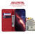For Honor X9 / X9 5G Geometric Embossed Flip Leather Phone Case(Red)