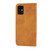 For Samsung Galaxy A51 4G Cubic Grid Calf Texture Magnetic Closure Leather Phone Case(Yellow)