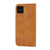 For Samsung Galaxy A12 5G Cubic Grid Calf Texture Magnetic Closure Leather Phone Case(Yellow)