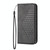For Samsung Galaxy S22 5G Cubic Grid Calf Texture Magnetic Closure Leather Phone Case(Black)