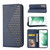For Samsung Galaxy S21 FE 5G Cubic Grid Calf Texture Magnetic Closure Leather Phone Case(Blue)