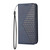 For Samsung Galaxy S21 FE 5G Cubic Grid Calf Texture Magnetic Closure Leather Phone Case(Blue)