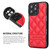 For iPhone 11 Pro Max Diamond Pattern Leather Phone Case(Red)