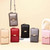 Women Shoulder Crossbody Bag Lock Small Square Bag Cell Phone Bag(Red)