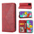 For Samsung Galaxy A51 4G Cubic Grid Calf Texture Magnetic Closure Leather Phone Case(Red)