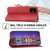 For Samsung Galaxy A51 4G Cubic Grid Calf Texture Magnetic Closure Leather Phone Case(Red)