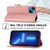 For iPhone 14 Plus Cubic Grid Calf Texture Magnetic Closure Leather Phone Case(Rose Gold)