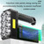 Solar Charging Super Bright Waterproof 8 LED Camping Flashlight Lamp