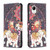 For Samsung Galaxy A23e 5G Colored Drawing Pattern Flip Leather Phone Case(Flowers Elephant)