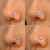 10 PCS U-shaped Nose Clip Copper Inlaid With Zircon Nose Decoration, Color: G-190 Gold
