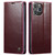 For iPhone 14 Pro Max CaseMe 003 Crazy Horse Texture Leather Phone Case(Red)