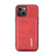 For iPhone 14 Plus DG.MING M1 Series 3-Fold Multi Card Wallet Leather Case(Red)