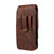 For 6.5 inch Mobile Phone Cowhide Texture Oxford Cloth Waist Bag(Brown)