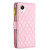 For Samsung Galaxy A23e 5G Diamond Lattice Zipper Wallet Leather Flip Phone Case(Pink)