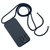 For iPhone 14 Pro Max Crossbody Lanyard Liquid Silicone Case(Midnight Blue)