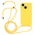 For iPhone 13 Crossbody Lanyard Liquid Silicone Case(Yellow) For iPhone 13 Crossbody Lanyard Liquid Silicone Case(Yellow)