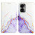 For Tecno Camon 19 PT003 Marble Pattern Flip Leather Phone Case(White Purple)