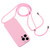 For iPhone 13 Pro Crossbody Lanyard Liquid Silicone Case(Pink) For iPhone 13 Pro Crossbody Lanyard Liquid Silicone Case(Pink)