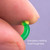 100 PCS SXP01 Dual CoreSilicone Floating Seat Fishing Accessories, Size: Medium(Fruit Green)
