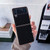 For Samsung Galaxy Z Flip4 Star Series Nano Electroplating PU Phone Case(Black)