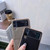For Samsung Galaxy Z Flip4 Star Series Nano Electroplating PU Phone Case(Black)