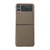 For Samsung Galaxy Z Flip4 Star Series Nano Electroplating PU Phone Case(Elephant Grey)