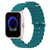For Amazfit Pop Pro 20mm Ocean Style Silicone Solid Color Watch Band(Green)