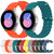 For Samsung Galaxy Watch 5 44mm 20mm Ocean Style Silicone Solid Color Watch Band(Army Green)