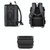 Large-capacity Waterproof Expandable Hard Shell Backpack with USB Charging Hole(161 Black)