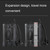 Large-capacity Waterproof Expandable Hard Shell Backpack with USB Charging Hole(161 Black)