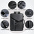 Large-capacity Waterproof Expandable Hard Shell Backpack with USB Charging Hole(161 Black)