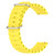 For Amazfit GTS 2 20mm Ocean Style Silicone Solid Color Watch Band(Yellow)