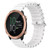 For Garmin Forerunner 645 Music 20mm Ocean Style Silicone Solid Color Watch Band(White)