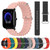 For Amazfit Pop 20mm Ocean Style Silicone Solid Color Watch Band(Red)