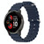 For Garmin Venu 2 Plus 20mm Ocean Style Silicone Solid Color Watch Band(Dark Blue)