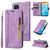 For OPPO A15 BETOPNICE Dual-side Buckle Leather Phone Case(Purple)