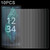 For Sharp Aquos Sense 7 10pcs 0.26mm 9H 2.5D Tempered Glass Film