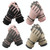 1 Pair WZ-204 Outdoor Warm And Windproof Thickened Cycling Sports Anti-fall Gloves, Size: Free Code(Coffee Gray)