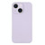 For iPhone 13 mini Silicone Phone Case with Wrist Strap(Light Purple)