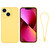 For iPhone 13 Silicone Phone Case with Wrist Strap(Yellow)