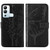 For Infinix Hot 12i X665 Embossed Butterfly Flip Leather Phone Case(Black)