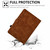 For iPad mini 5/4/3/2/1 Embossed Smile Flip Tablet Leather Smart Case(Brown)