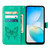 For Infinix Hot 12i X665 Embossed Butterfly Flip Leather Phone Case(Green)