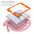 For iPad mini 1 / 2 / 3 / 4 / 5 Octopus Style EVA + PC Tablet Case with Strap(Pink)