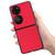 For Huawei P50 Pocket Cross Texture Phone Case(Red)