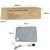 Home Physiotherapy Heating Pad Electric Heating Blanket, Size: 60x30cm, Plug Type: UK Plug(Dark Gray)