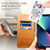 For iPhone 14 Calf Texture Horizontal Flip Leather Phone Case (Khaki)